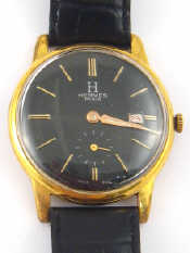 Appraisal: Hermes A two colour metal gent's wrist watch dial and