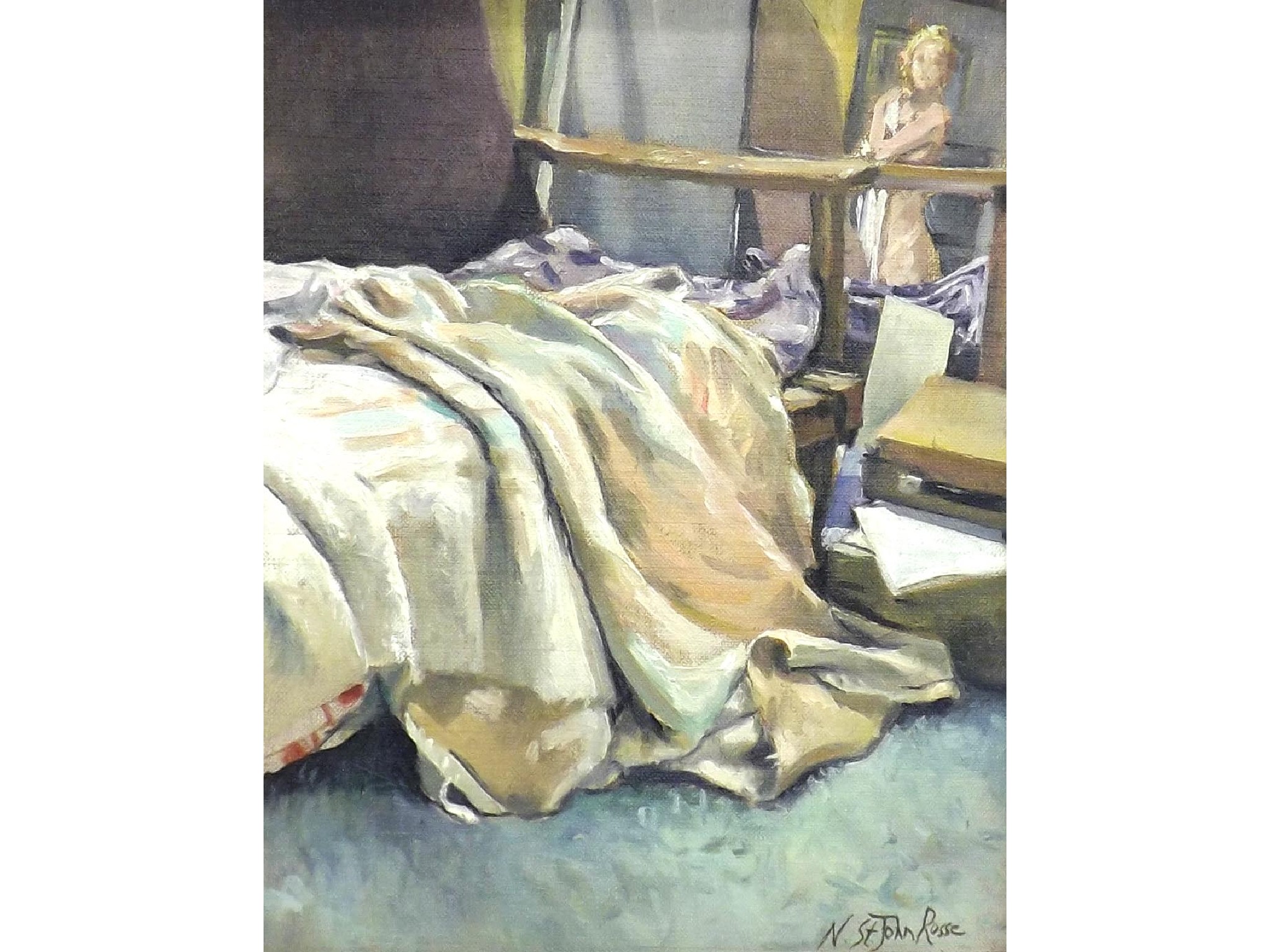 Appraisal: Nicholas St John Rosse b - 'Corner of the Studio'