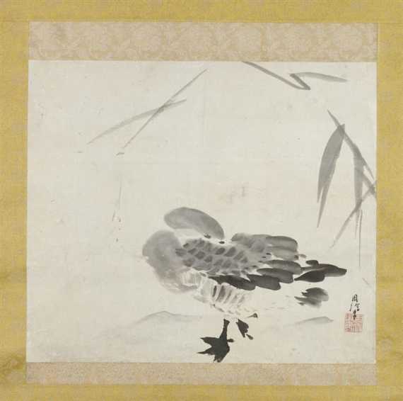 Appraisal: AN INK PAINTING IN THE STYLE OF KAN CHIKANOBU -