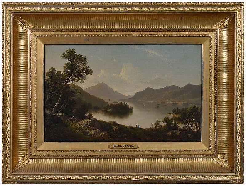 Appraisal: David Johnson American - A Mountain Landscape signed with monogram