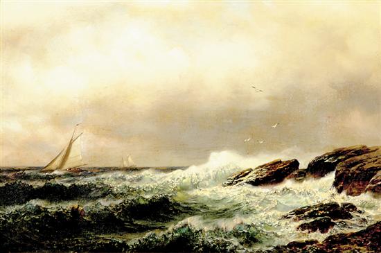 Appraisal: Henry Pember Smith New York - ROUGH SEASoil on canvas