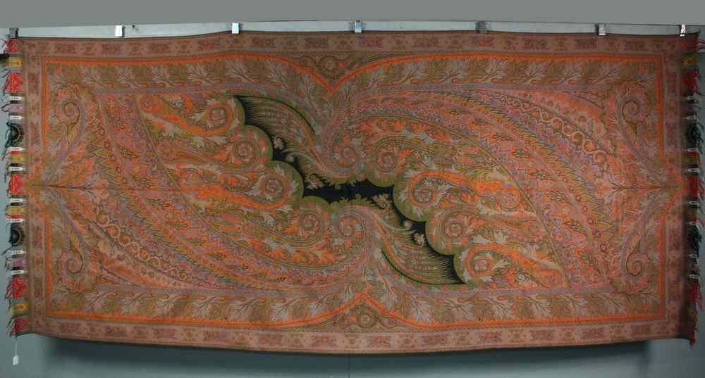 Appraisal: VINTAGE PAISLEY TABLECLOTH - Late th c Machine-Made Paisley Tablecloth