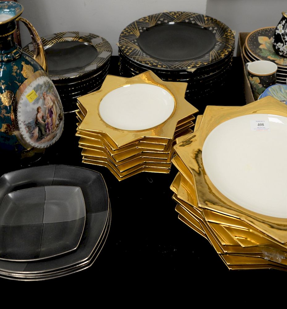 Appraisal: Assorted group of plates to include Sasaki Ravenn Charcoal by