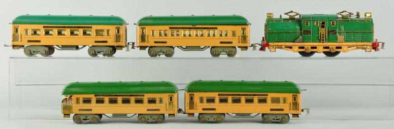 Appraisal: American Flyer Pocahontas Passenger Train Set Description American Pre-war Standard