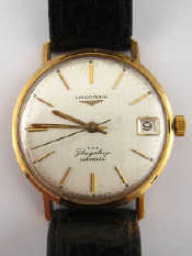 Appraisal: A Longines Flagship automatic ct gold watch with date aperture