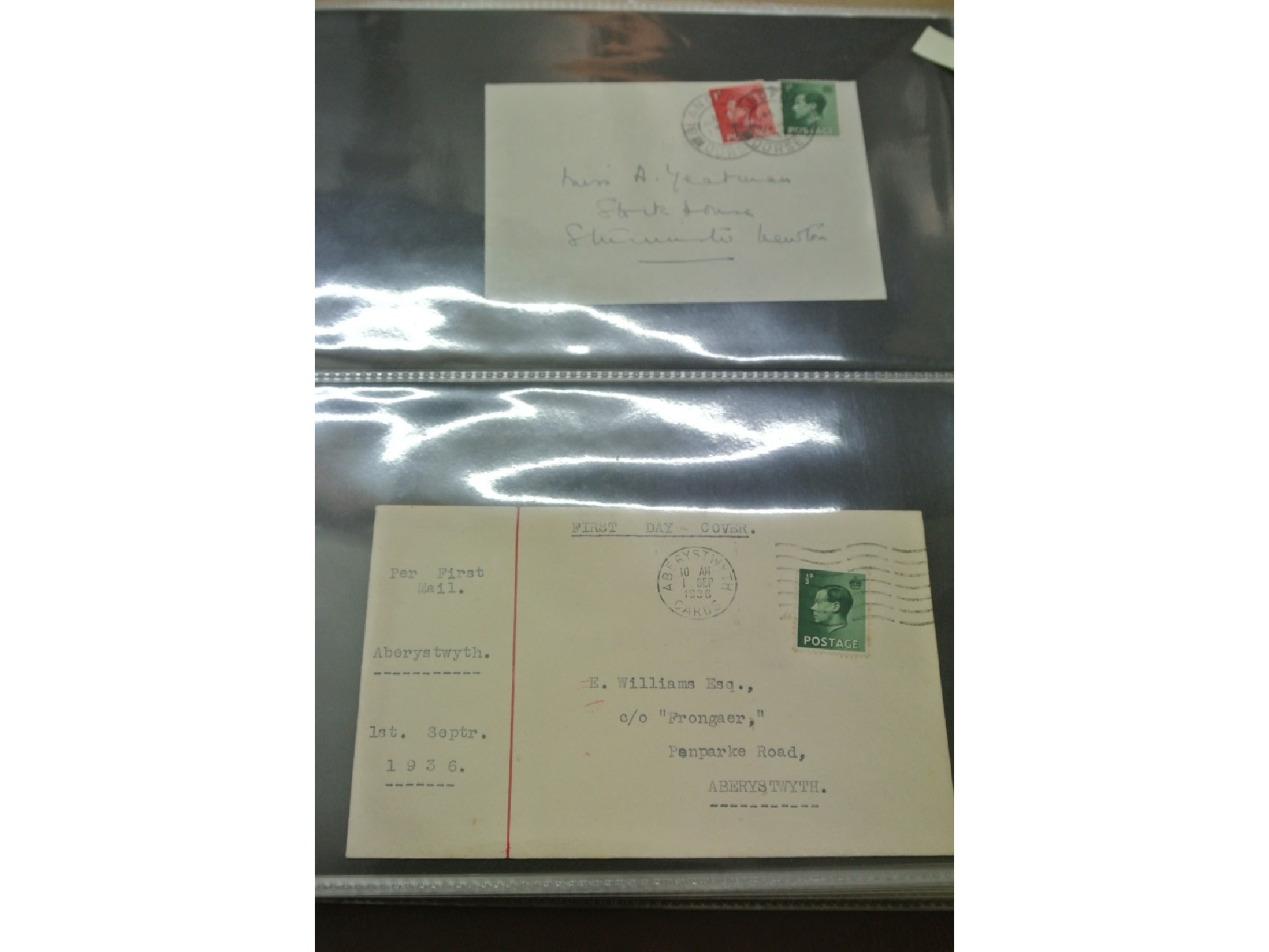 Appraisal: A stamp folder of postal history and first day covers