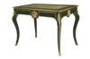 Appraisal: WRITING TABLE - th c bench made French leather top