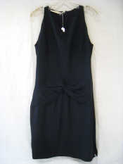 Appraisal: Valentino little black crepe dress Detail on the waist and