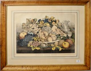 Appraisal: Currier Ives American Choice Fruits hand colored lithograph published by