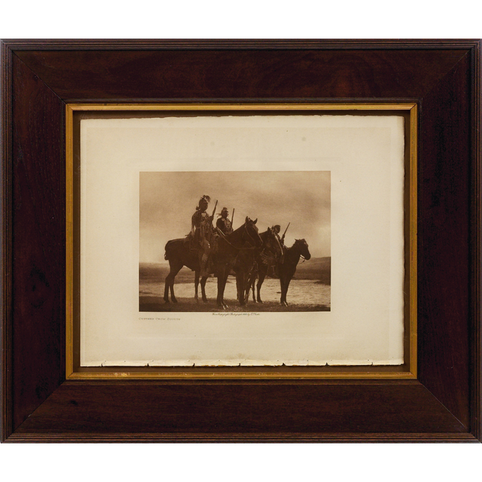 Appraisal: Edward Sheriff Curtis photogravure Custer rsquo s Crow Scouts