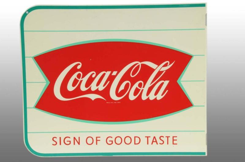 Appraisal: Heavy Tin Coca-Cola Flange Sign Description Nice bright and clean