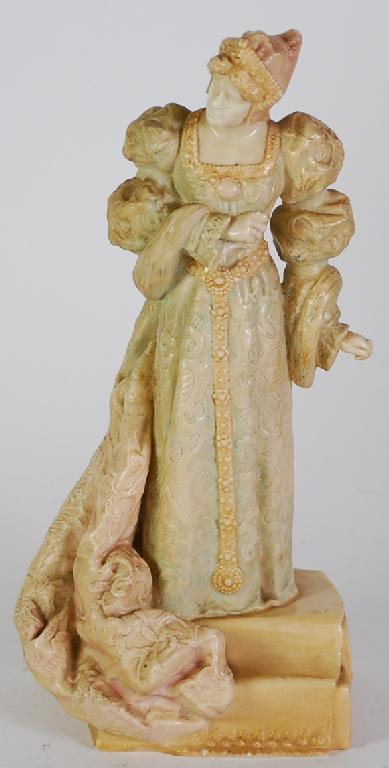 Appraisal: DOULTON BURSLEM 'IVORY' PORCELAIN FIGURE of Ellen Terry as Queen