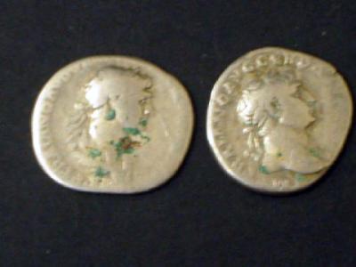 Appraisal: TWO TRAJAN DENARII with Mars and Pax on reverse