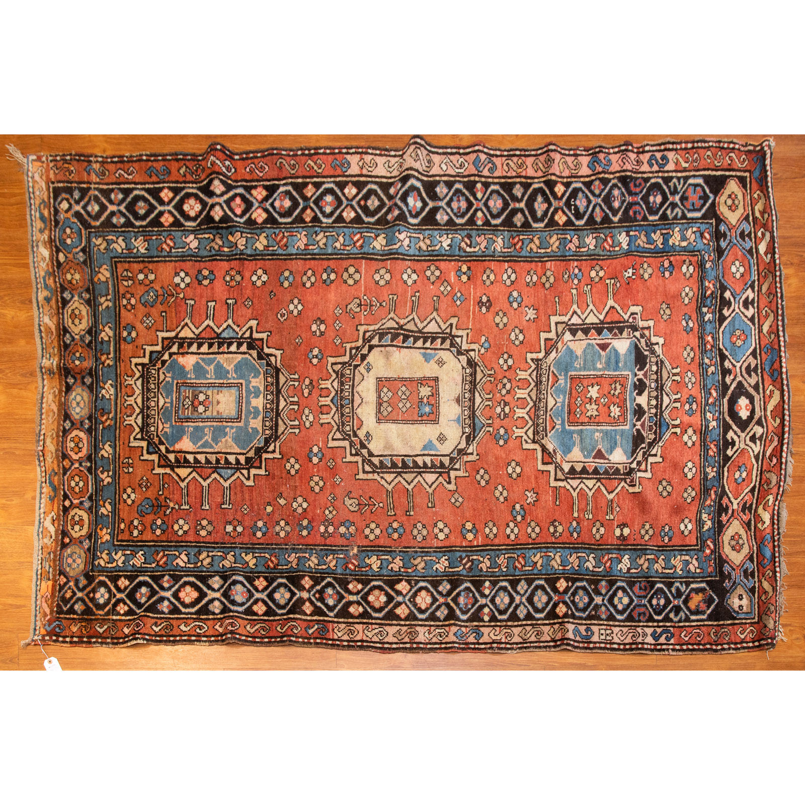 Appraisal: ANTIQUE SHIRVAN RUG CAUCASUS X Second quarter- th century hand-knotted