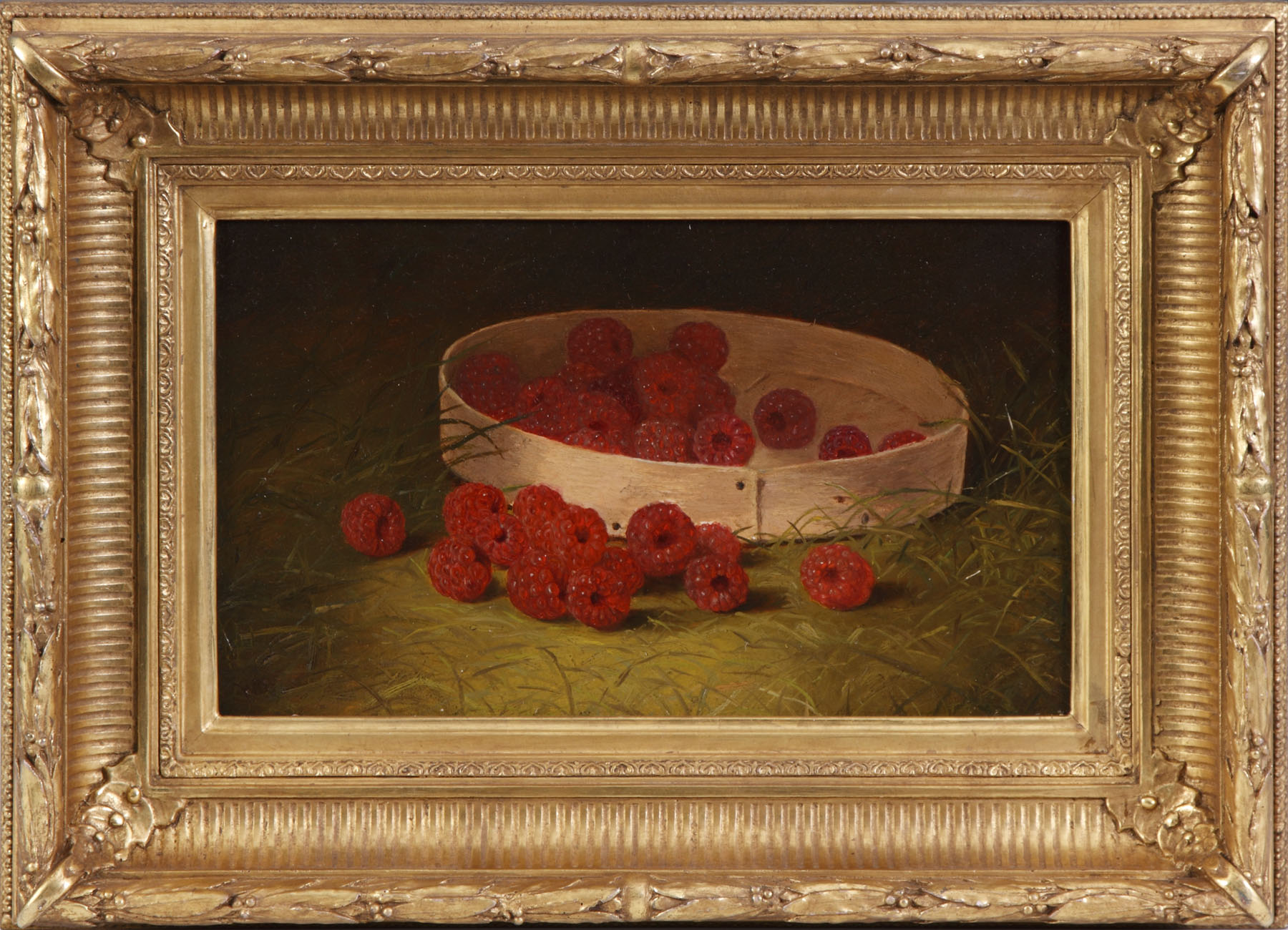 Appraisal: William Mason Brown American - Raspberry still life Initialed lower