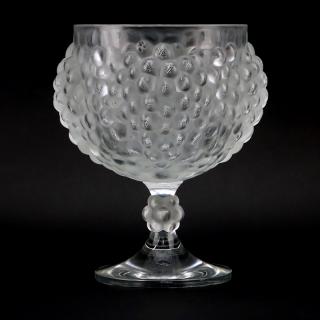 Appraisal: Lalique Antilles Frosted Crystal Pedestal Centerpiece Bowl Signed Lalique France