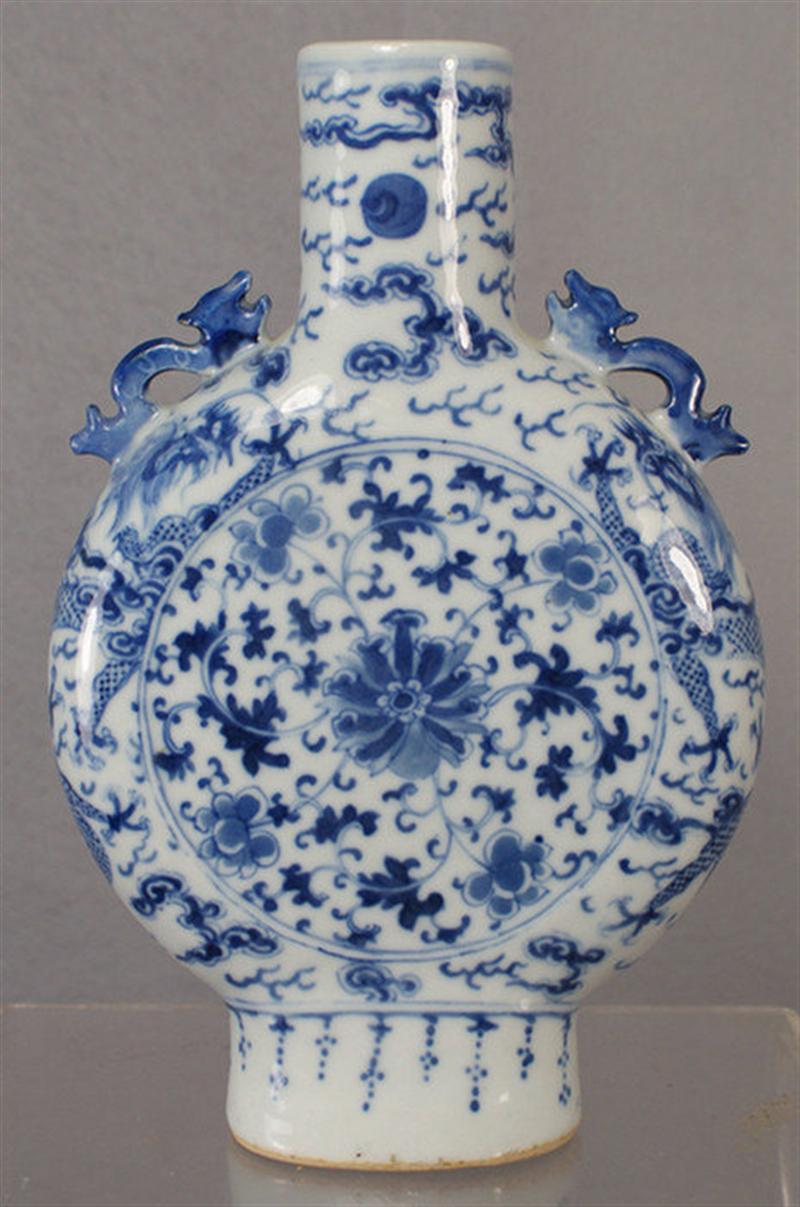 Appraisal: th c Chinese porcelain vase with lotus decoration measures h