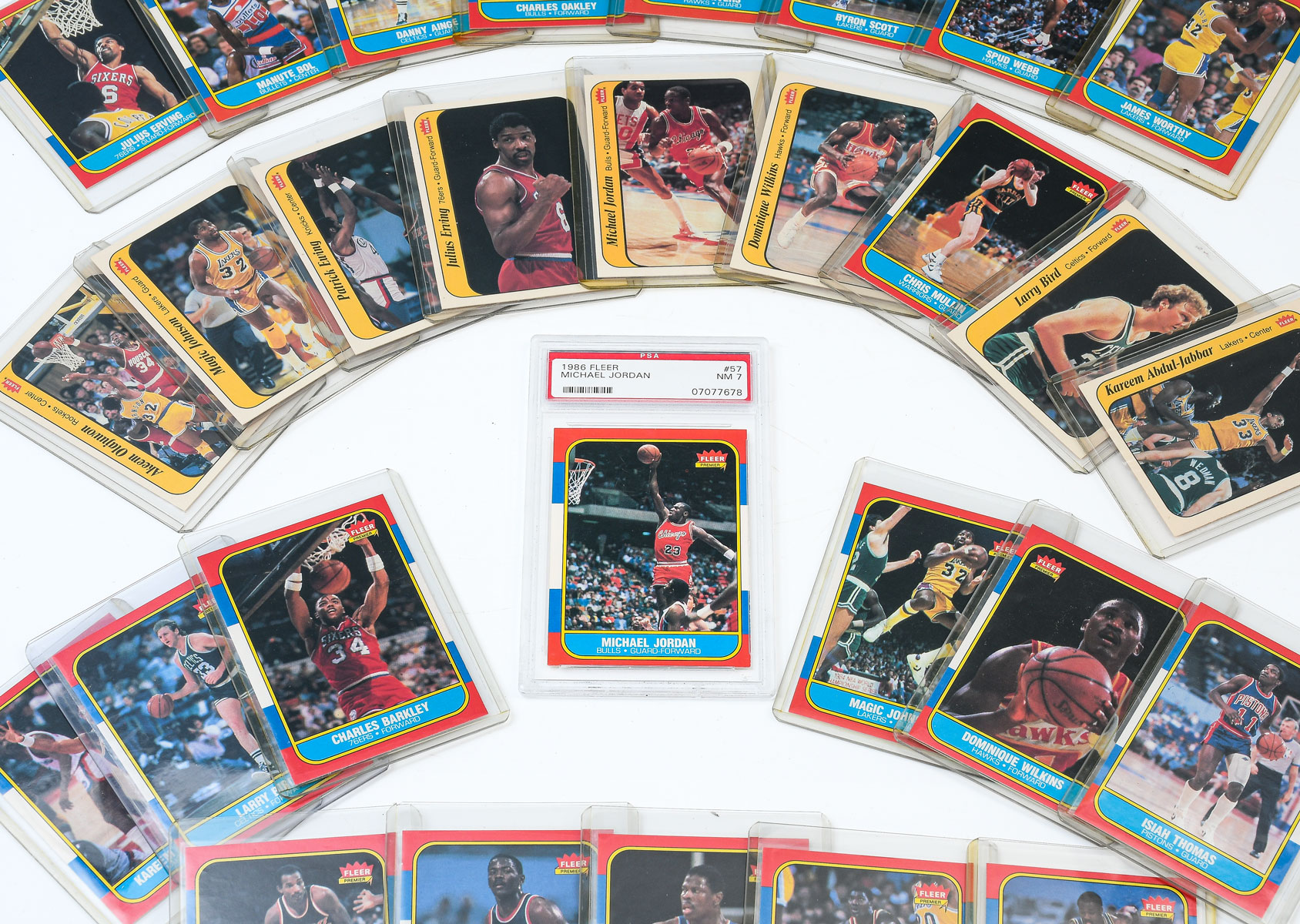 Appraisal: COMPLETE ' FLEER SET MICHAEL JORDAN PSA Complete Fleer Basketball