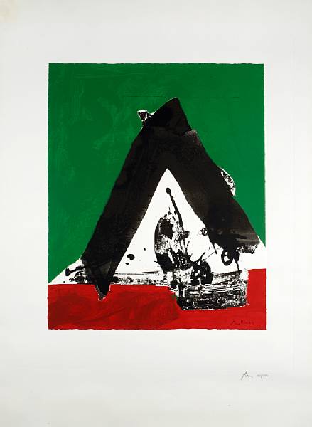 Appraisal: Robert Motherwell American - Untitled from The Basque Suite B