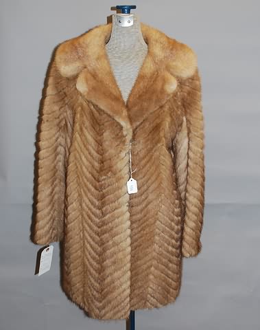 Appraisal: Pastel Mink Tails Jacket Emba Autumn Haze label Size Bust