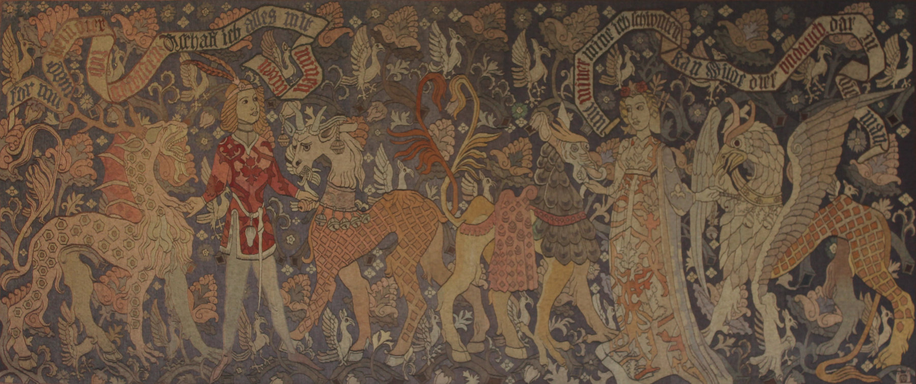 Appraisal: Two large tapestries early th Century copies of medieval work