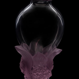 Appraisal: A Lalique Pivoines Vase with a limited edition certificate of