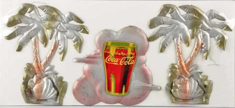 Appraisal: s - s Plywood Metal Coca-Cola Festoons Description Six elements