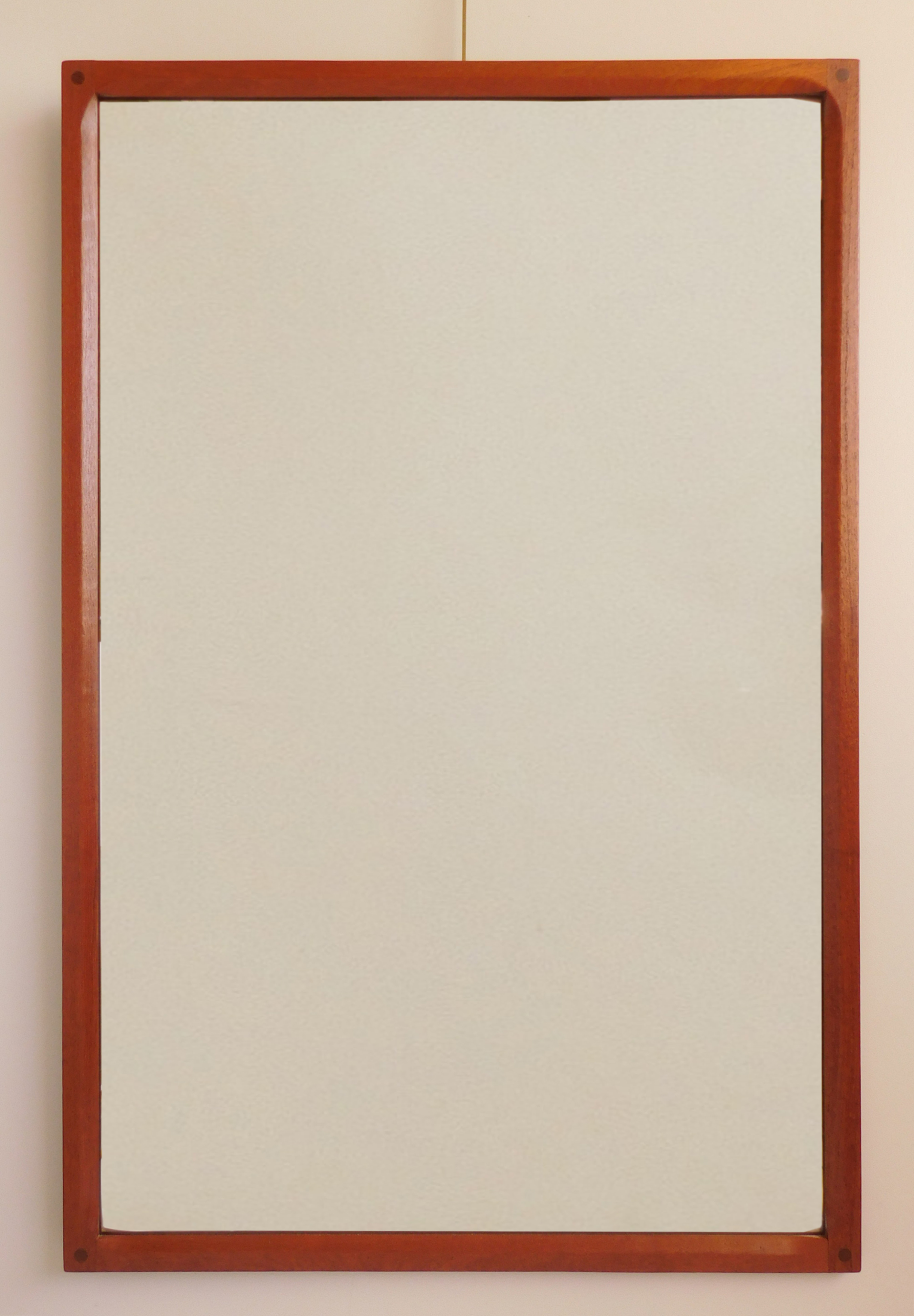 Appraisal: Danish teakwood mirror Aksel Kjersgaard for Odder of Denmark teakwood