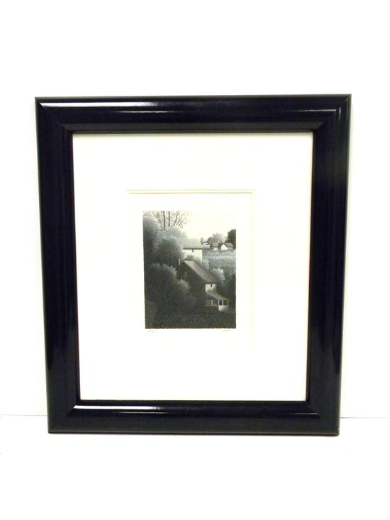 Appraisal: Robert Kipniss lithograph ''Green Shadows II'' framed '' h x