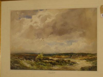 Appraisal: WYCLIFFE EGGINTON R I - Windy Weather watercolour signed and