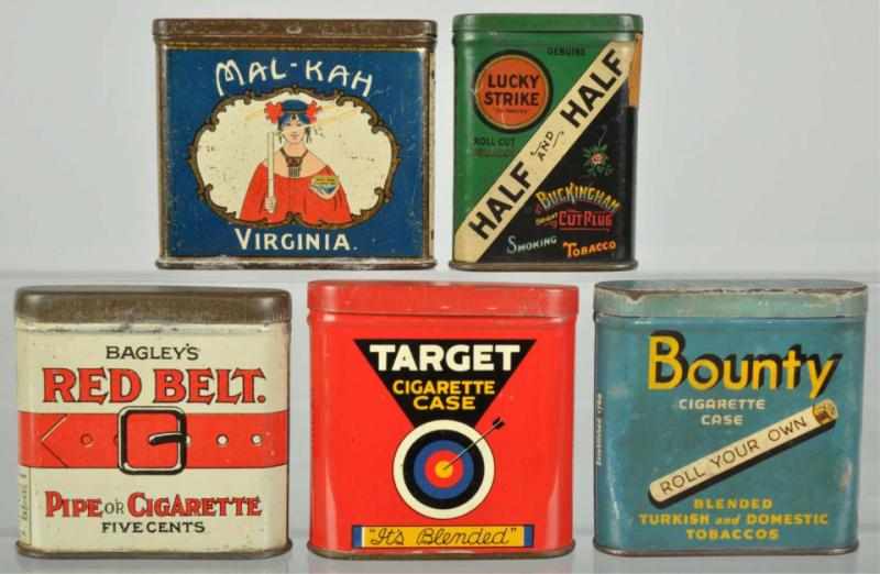 Appraisal: Lot of Pocket Tobacco Tins Description Includes Half Half Bounty