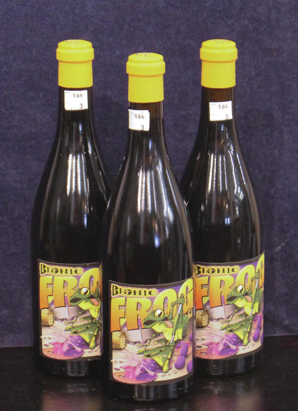 Appraisal: THREE BOTTLES OF VINTAGE CAYUSE VINEYARDS SYRAH Bionic Frog Walla