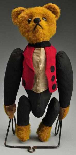 Appraisal: Acrobat Bear Description Mohair head with black shoe button eyes