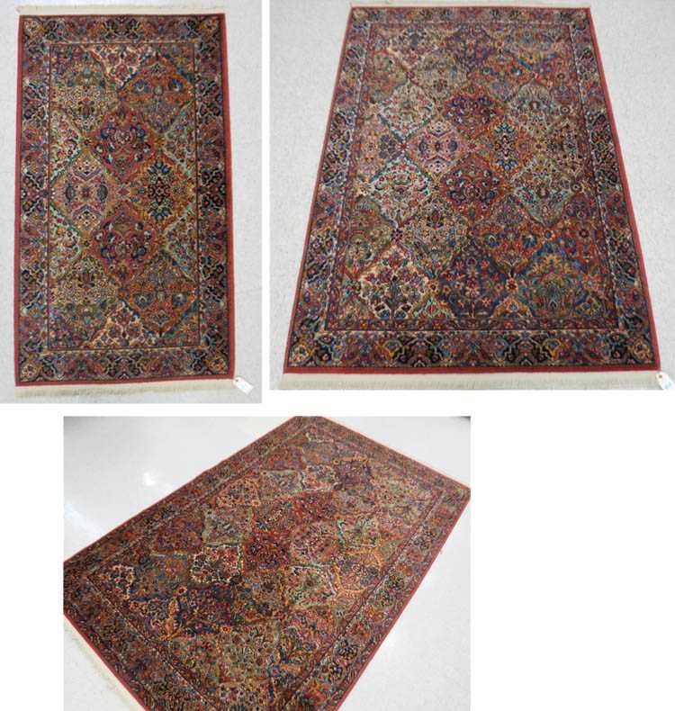 Appraisal: THREE KARASTAN AMERICAN ORIENTAL RUGS matching Kerman pattern machine loomed