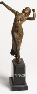 Appraisal: Hans Rieder German th th C Castanet Dancer depicting a