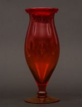 Appraisal: Italian Glass Vase Mid th Century Probably Italian an ovid