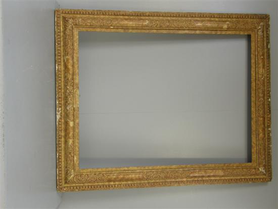 Appraisal: th century painted gesso picture frame width of frame decorated