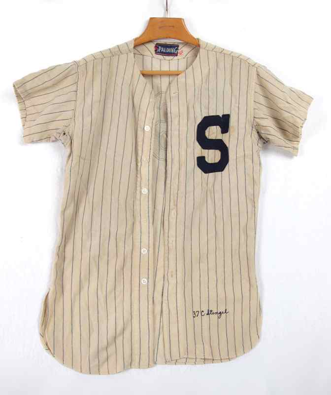 Appraisal: CASEY STENGEL GAME USED BASEBALL JERSEY Spalding New York Yankees