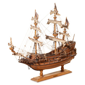 Appraisal: A Model of a Three-Mast Ship Late th Early th