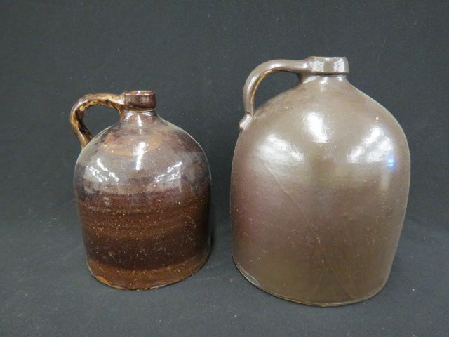 Appraisal: Pottery Jugs brown