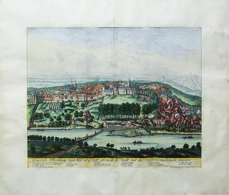 Appraisal: Beautiful engraving of the City of Kleve Germany Generale af