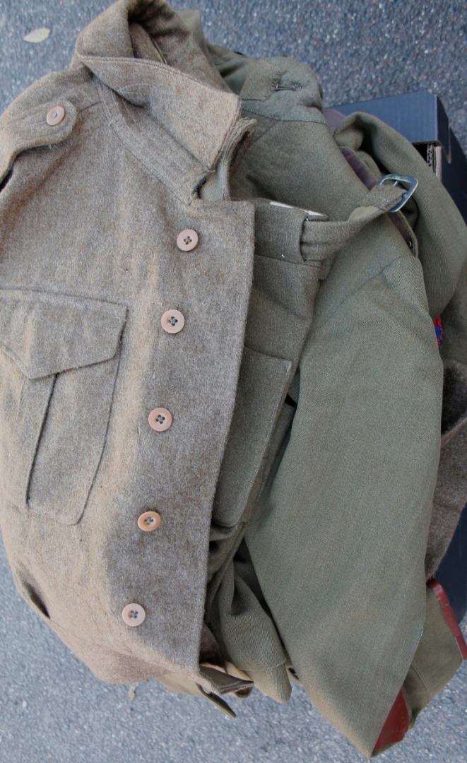 Appraisal: Various early thC army jackets former property of Lord Hesketh