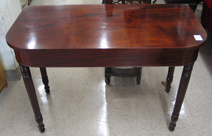 Appraisal: A MAHOGANY PIER TABLE American th century having a rectangular