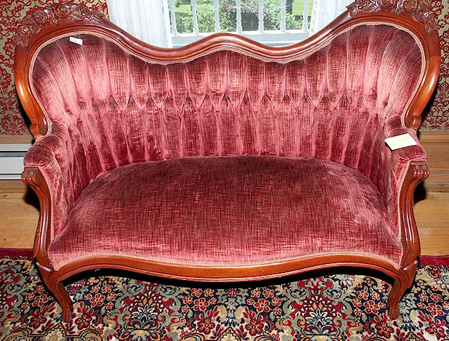 Appraisal: Victorian Style Parlor Suite An early th century Victorian style