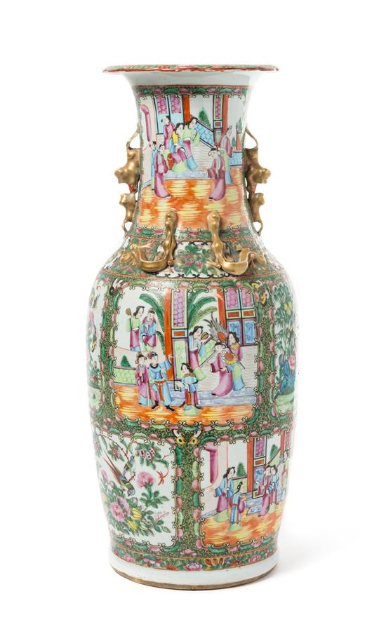 Appraisal: Sale Lot A Chinese Export Rose Medallion Porcelain Vase th