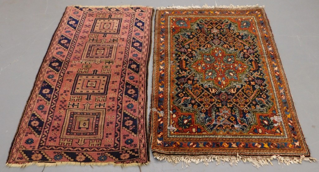 Appraisal: PC MIDDLE EASTERN TRIBAL RUGS Middle East th Century Includes