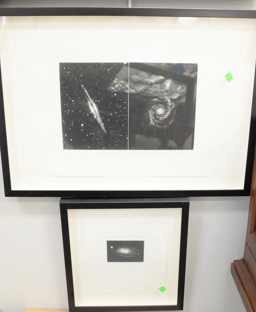 Appraisal: Katherine Leighnor American b three galaxy prints th C including