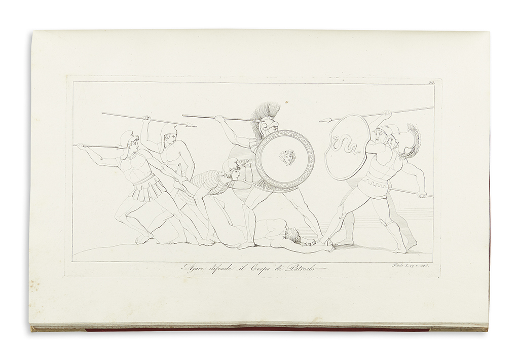 Appraisal: FLAXMAN JOHN Iliade d'Omero Rappresentata in Figure da Giovanni Flaxman