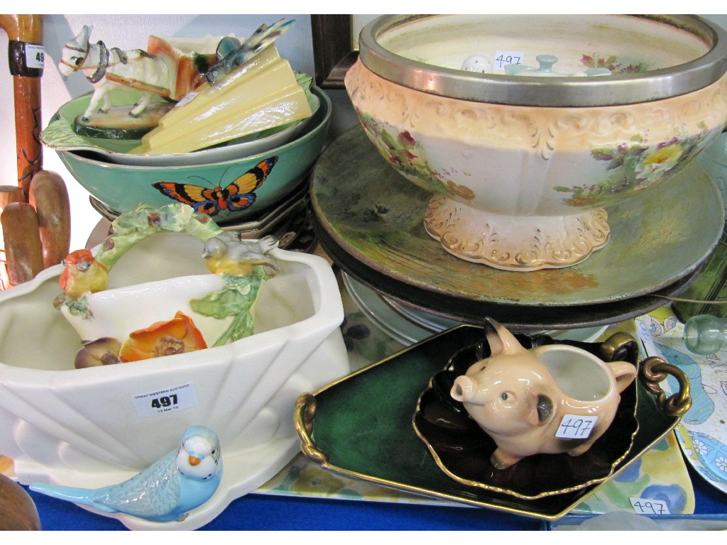 Appraisal: Tray lot of ceramics to include Wedgwood Carlton Ware etc