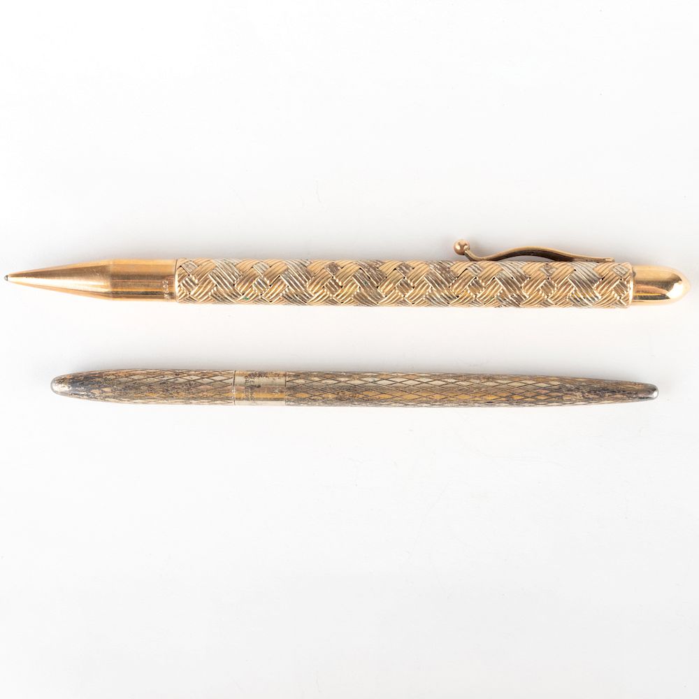 Appraisal: Tiffany Co k Gold Pen and a Tiffany Co Sterling